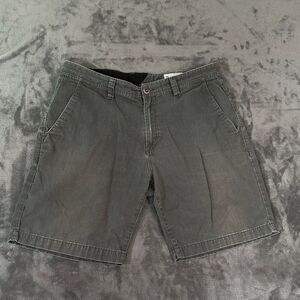 VOLCOM True To This Chino Shorts Mens 36 Grey Skater‎ Straight Leg